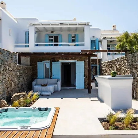 Villa Anasa Private Pool & Jacuzzi 8pax At Panormos Panormos (Mykonos)
