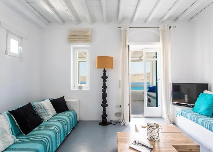 Вилла Anasa Private Pool & Jacuzzi 8pax At Panormos Панормос-Миконос