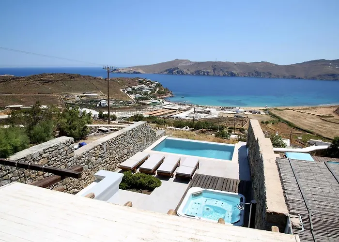 Anasa Private Pool & Jacuzzi 8pax At Panormos Панормос-Миконос