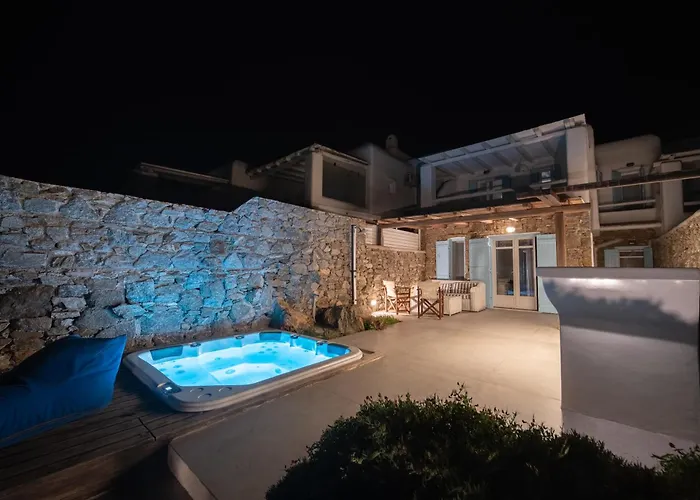 Anasa Private Pool & Jacuzzi 8pax At Panormos Вилла Панормос-Миконос