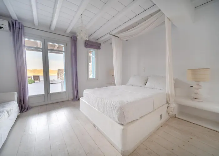 Вилла Anasa Private Pool & Jacuzzi 8pax At Panormos Панормос-Миконос